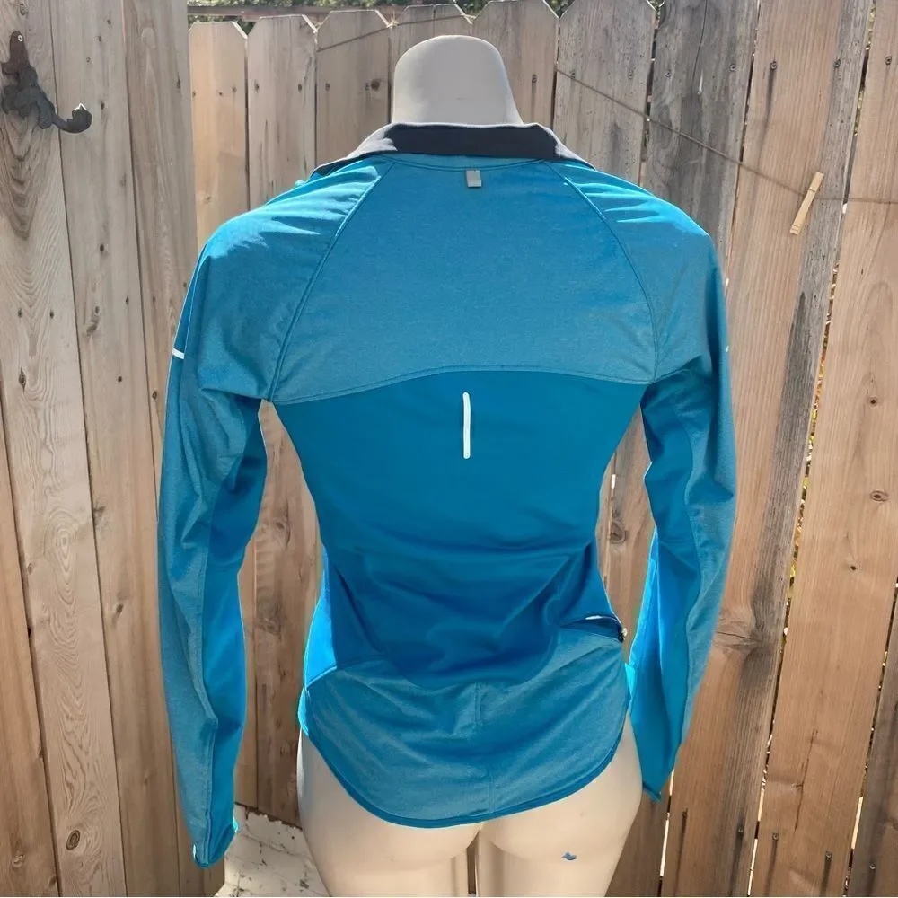 Nike aqua blue dry fit jacket size small